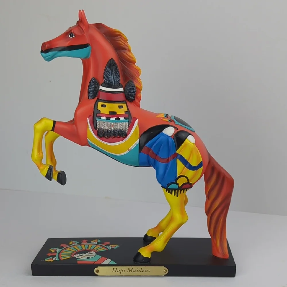 Trail of Painted Ponies Horse Figurine Native Indian Hopi Maidens